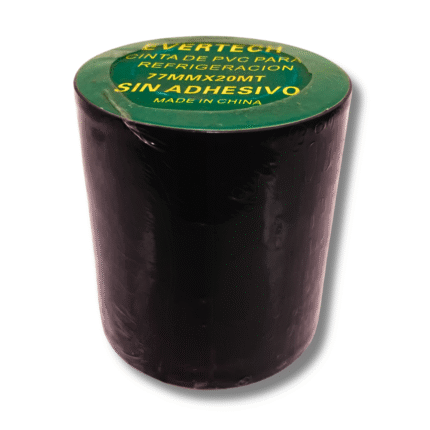 Cinta sin Adhesivo EVERTECH pvc AA Color Negra